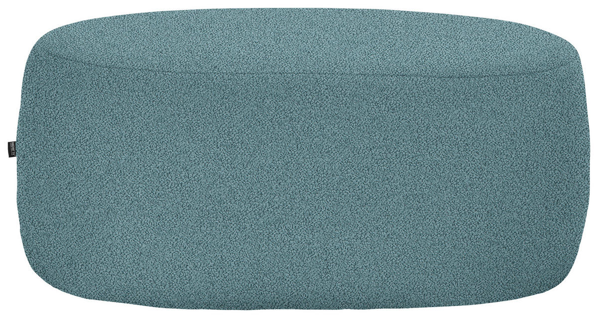 HOCKER in Textil Petrol  - Petrol/Schwarz, MODERN, Kunststoff/Textil (88/43/66cm) - Hom`in