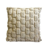 PRYDNADSKUDDE    - vit/cremefärgad, Design, textil (45/45cm)