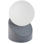 LED-TISCHLEUCHTE 10/16 cm   - Dunkelgrau/Weiß, Design, Glas/Metall (10/16cm) - Novel