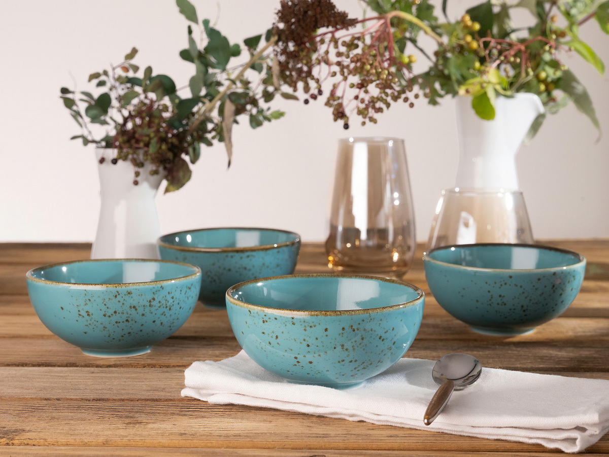 DIPSCHALENSET 11,5 cm  - Türkis, Trend, Keramik (11,5cm) - Creatable