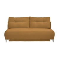 SCHLAFSOFA in Cord Goldfarben  - Chromfarben/Goldfarben, Modern, Textil/Metall (198/90/100cm) - Livetastic
