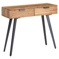 KONZOLNA MIZICA, barve akacije  - siva/barve akacije, Moderno, kovina/les (36/90/78cm) - MID.YOU