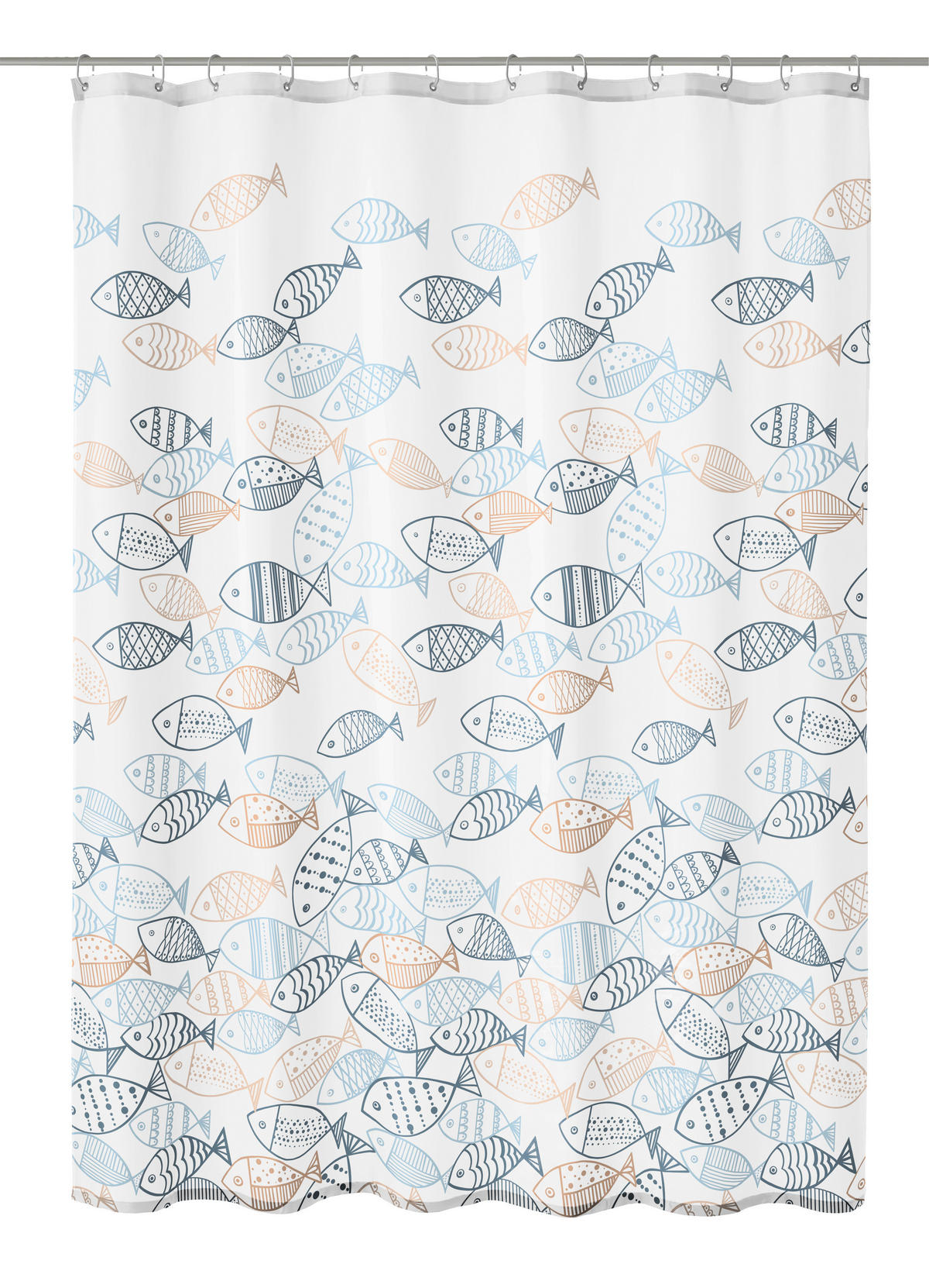 DUSCHVORHANG Classic 2024 180/200 cm  - Basics, Kunststoff (180/200cm) - Kleine Wolke