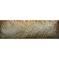 KOVINSKA SLIKA  180/55 cm   - zlate barve, Trend, kovina (180/55cm) - Monee