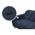 ECKSOFA  in Webstoff Dunkelblau  302/216 cm  - Schwarz/Dunkelblau, Design, Holz/Textil (302/216cm) - Xora