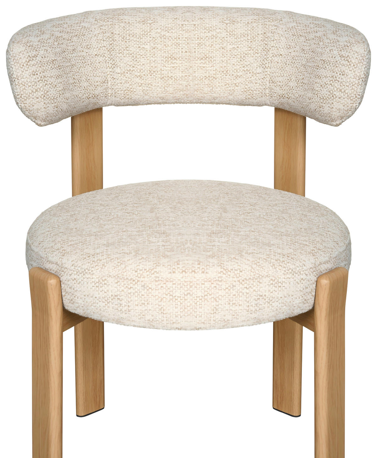 STUHL   Webstoff  Eichefarben, Beige  - Eichefarben/Beige, MODERN, Textil/Metall (55/75/56,5cm) - Livetastic