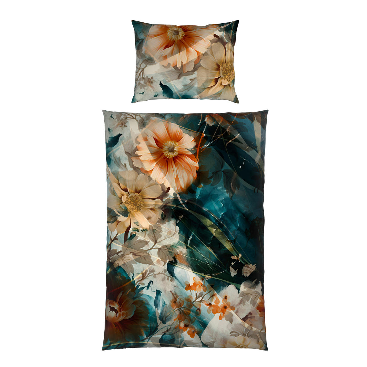 BETTWÄSCHE TANJA Satin 140/200 cm  - Anthrazit, KONVENTIONELL, Textil (140/200cm) - Esposa