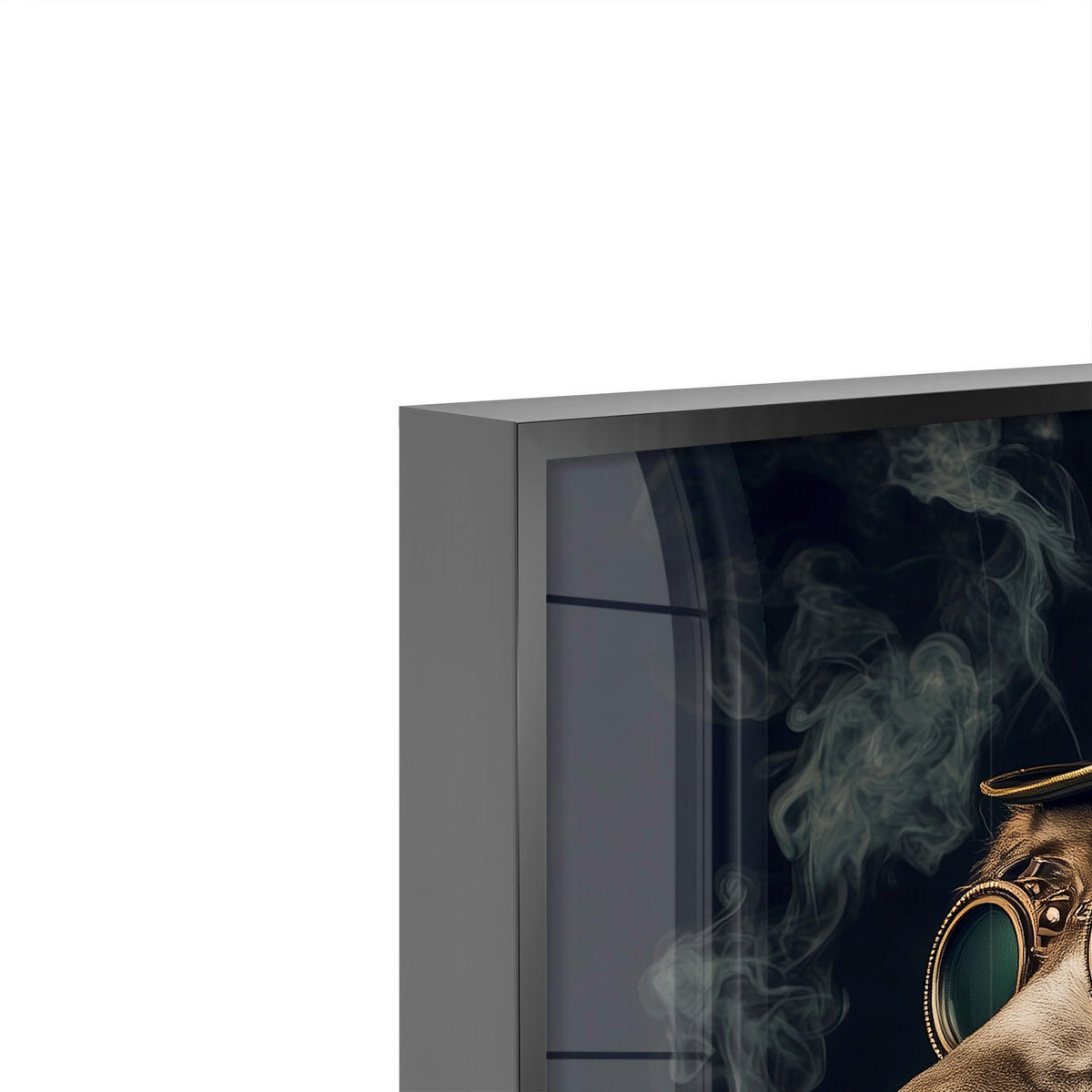 GLASBILD 80/120 cm  - Multicolor, Basics, Glas/Holz (80/120cm)