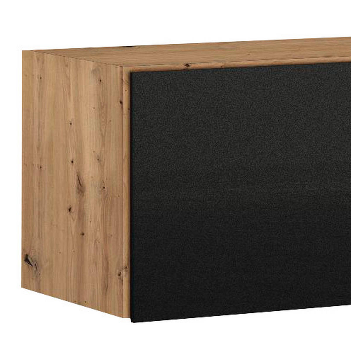AUFSATZSCHRANK 91/39/54 cm   - Dunkelgrau/Silberfarben, Design, Holzwerkstoff/Kunststoff (91/39/54cm) - Carryhome