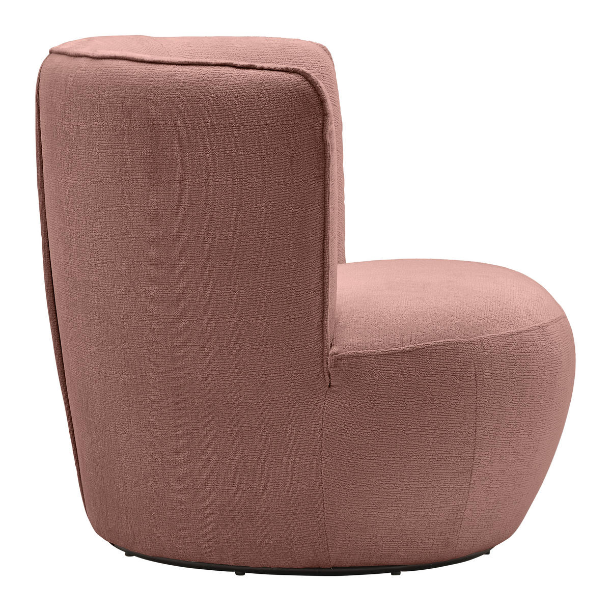 FÅTÖLJ i textil rosa  - svart/rosa, Modern, metall/textil (77/81/85cm) - MID.YOU