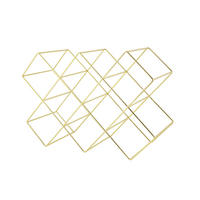 WEINREGAL Goldfarben  - Goldfarben, Basics, Metall (46/16,6/31cm) - Echtwerk