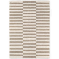 HANDWEBTEPPICH 160/230 cm Vika Weiß, Greige rechteckig  - Greige/Weiß, Basics, Textil (160/230cm) - Hanse Home