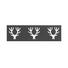 HAKENLEISTE - Chromfarben/Schwarz, Design, Metall (60,5/17,7/2,5cm) HAKENLEISTE - Chromfarben/Schwarz, Design, Metall (60,5/17,7/2,5cm)