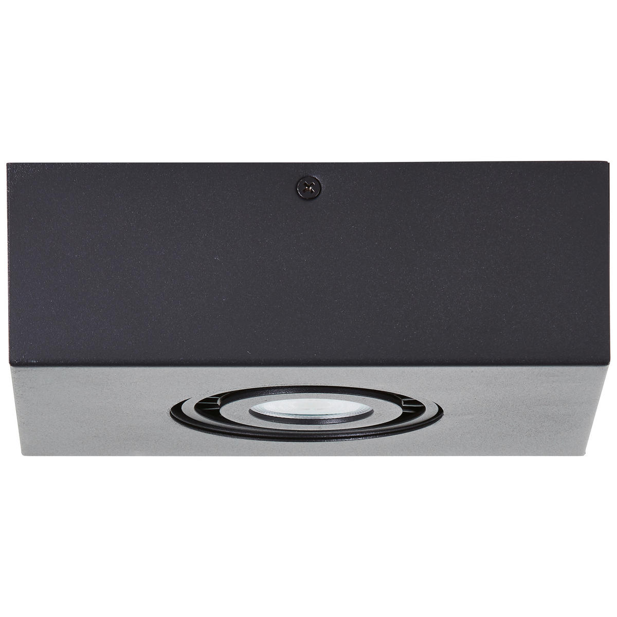 LED-DECKENLEUCHTE 20/9/15 cm   - Schwarz, KONVENTIONELL, Metall (20/9/15cm) - Brilliant