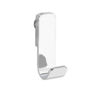 HÁČEK NA STĚNU, barvy chromu - barvy chromu, Basics, plast (2/7,5/4cm)