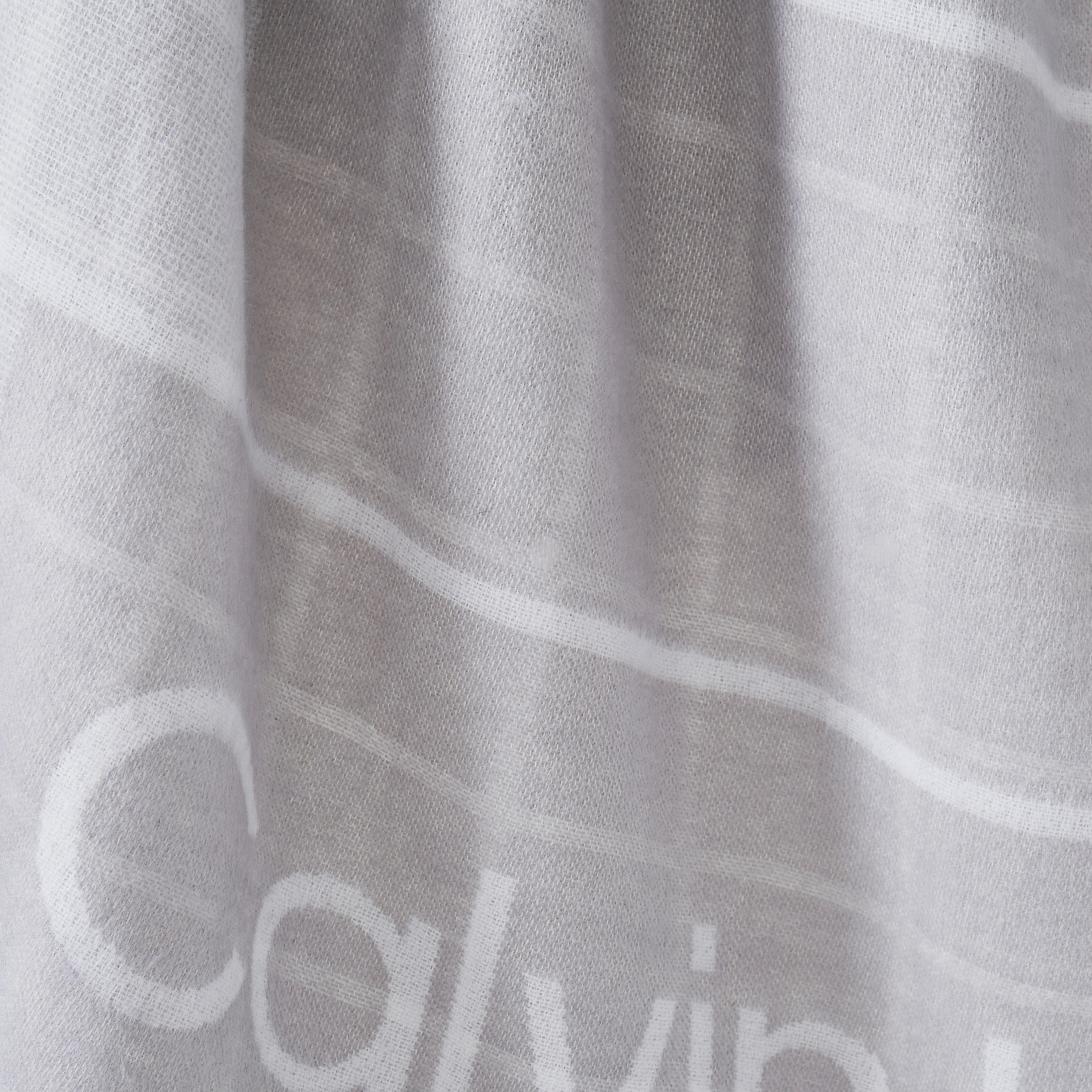 WOHNDECKE Offset Logo 127/178 cm  - Grau, Basics, Textil (127/178cm) - Calvin Klein