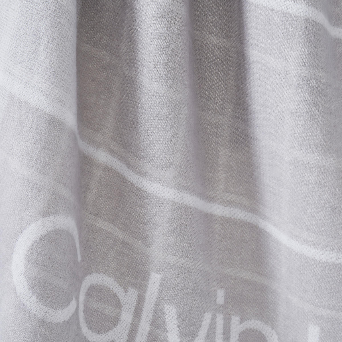 WOHNDECKE Offset Logo 127/178 cm  - Grau, Basics, Textil (127/178cm) - Calvin Klein