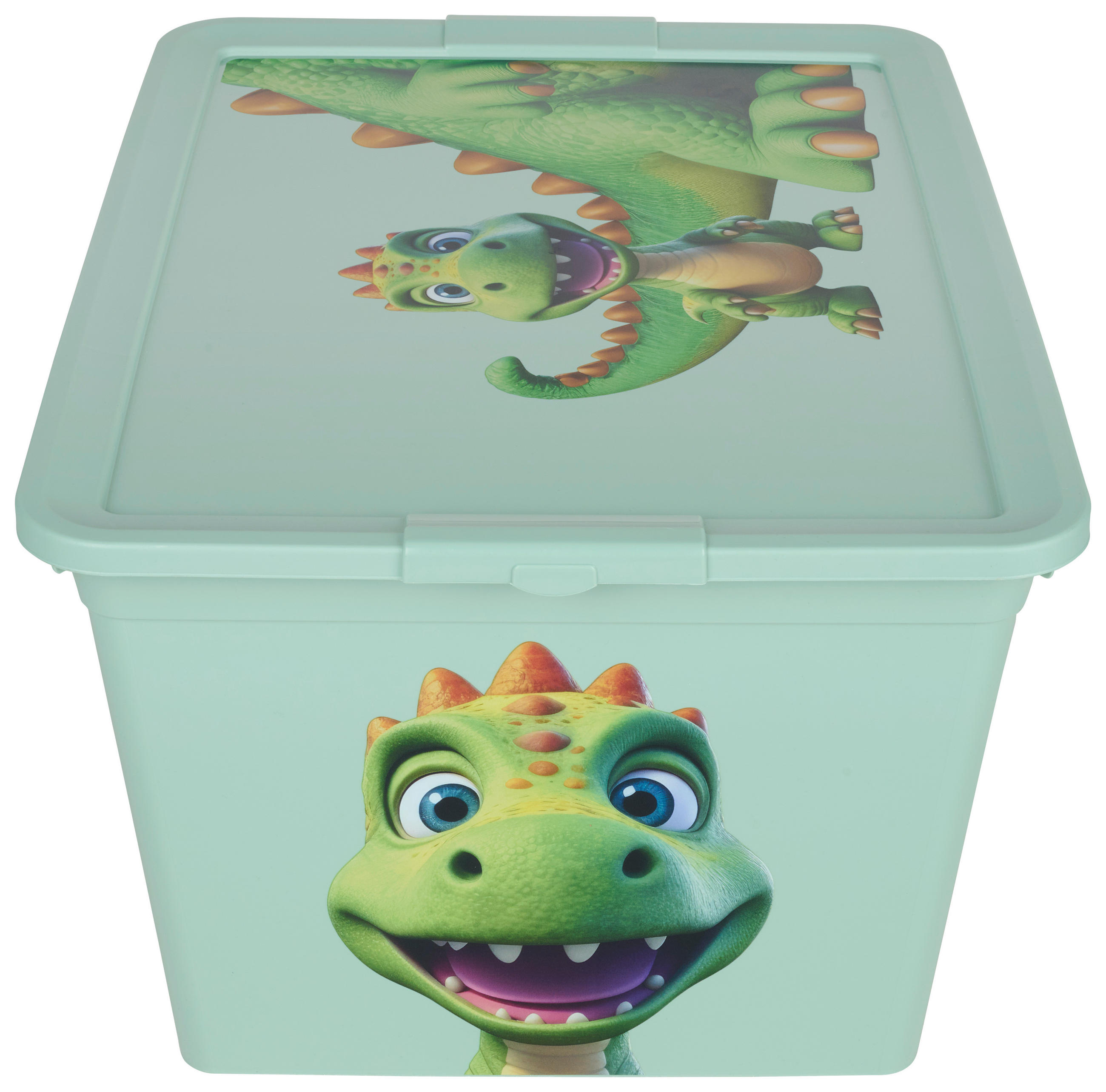 BOX NA HRAČKY - mátově zelená, Basics, plast (48,5/36/25cm) - My Baby Lou
