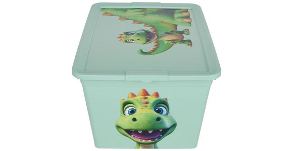 SPIELZEUGBOX 48,5/36/25 cm - Mintgrün, Basics, Kunststoff (48,5/36/25cm) - My Baby Lou