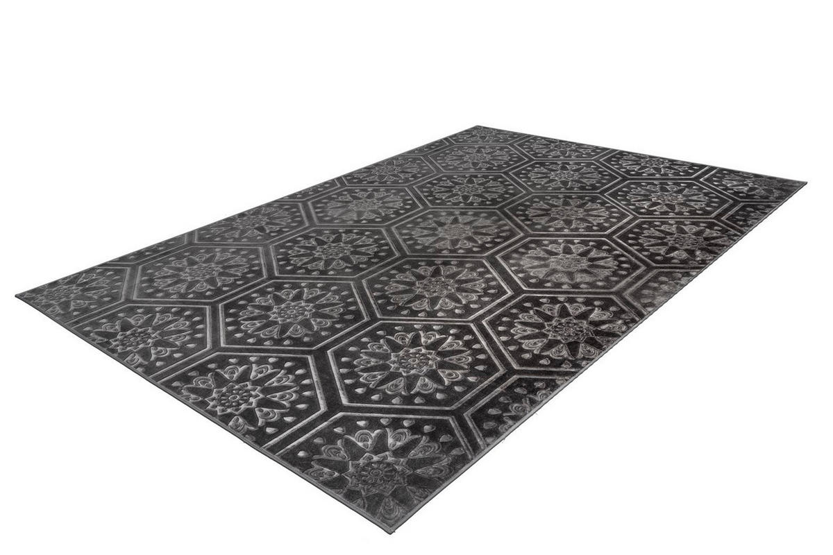 FLACHWEBETEPPICH 200/290 cm Monroe 225 Anthrazit Anthrazit  - Anthrazit, KONVENTIONELL, Kunststoff/Textil (200/290cm)