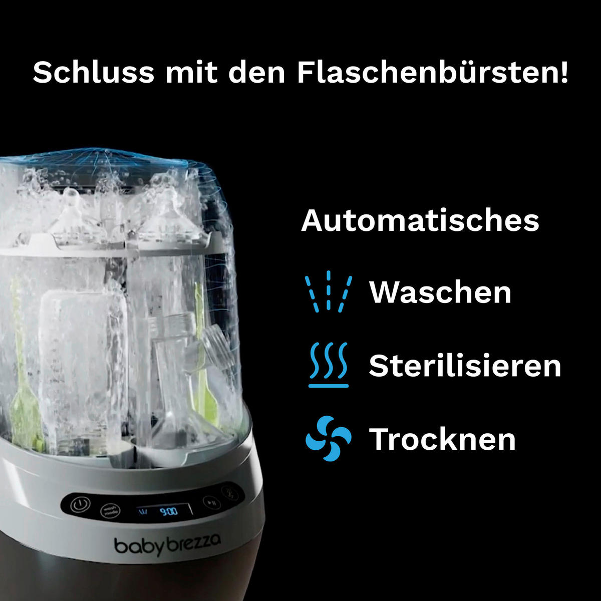 BOTTLE WASHER PRO Bottle Washer Pro  - Schwarz/Weiß, Basics, Kunststoff (24/38,7/46cm) - Baby Brezza