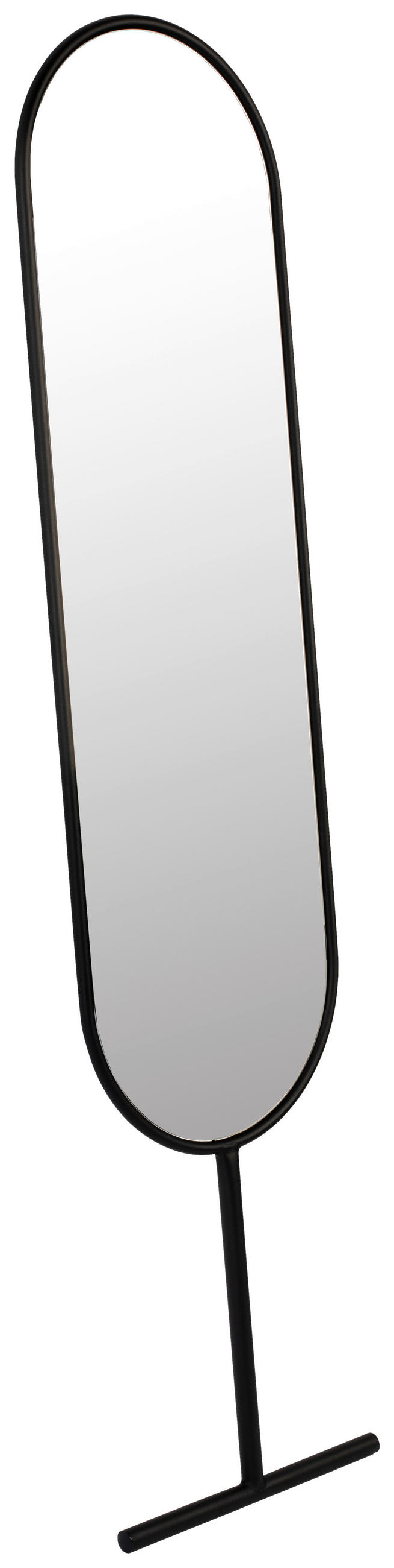STANDSPIEGEL 38,5/165/2,5 cm  - Schwarz, Basics, Glas/Metall (38,5/165/2,5cm) - Zuiver