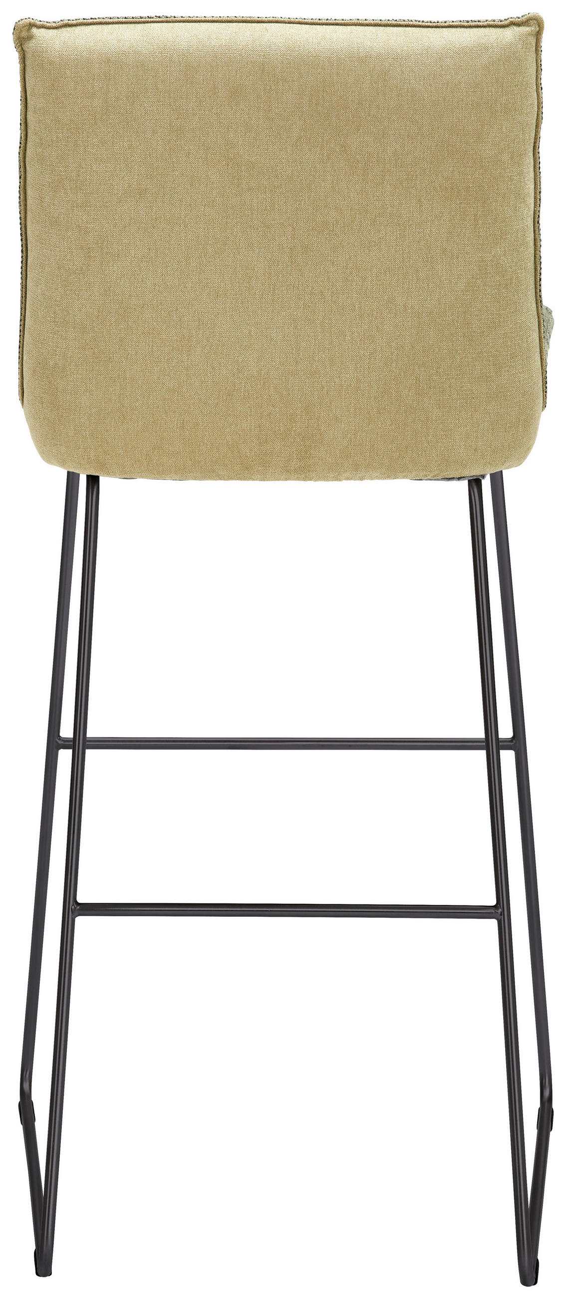 BARHOCKER in Metall, Textil Grün, Schwarz, Hellgrün  - Schwarz/Hellgrün, Design, Textil/Metall (51/107/59cm) - Dieter Knoll