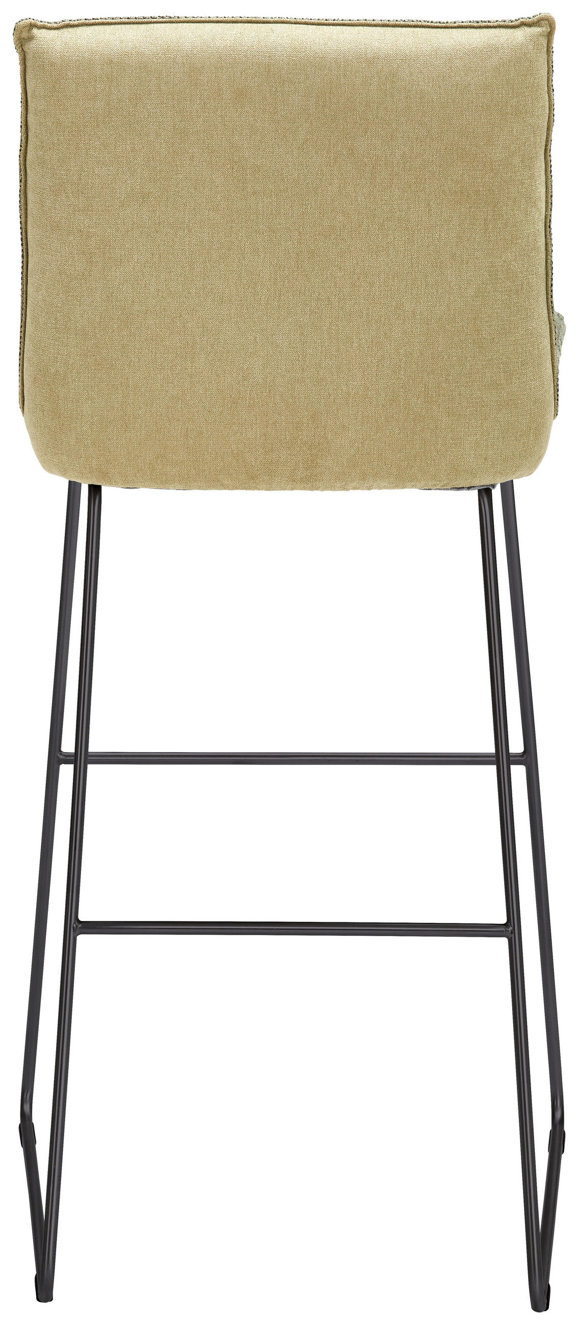 Thumbnail - Dieter Knoll Barhocker, Grün, Schwarz, Hellgrün, Metall, Textil, Kufe, Rundrohr, 51x107x59 cm, Stoffauswahl, Typenauswah...