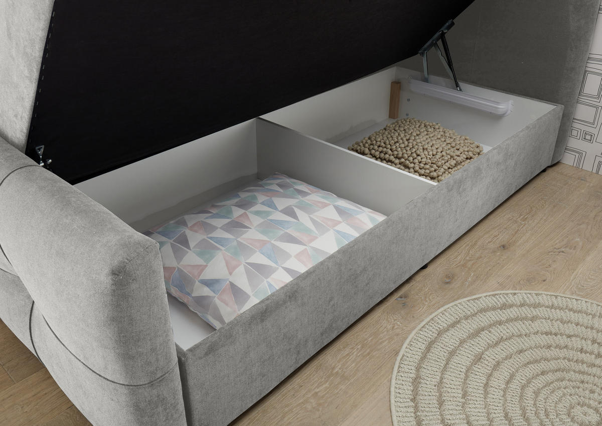 BOXBETT 180/200 cm  in Schlammfarben  - Schlammfarben, Modern, Holzwerkstoff/Kunststoff (180/200cm) - MID.YOU