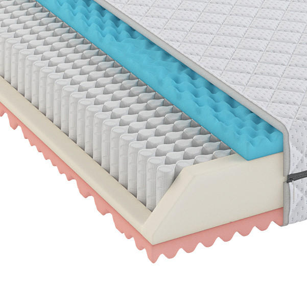 KALTSCHAUMMATRATZE - Weiß, MODERN, Textil (120/200cm) - Sleeptex