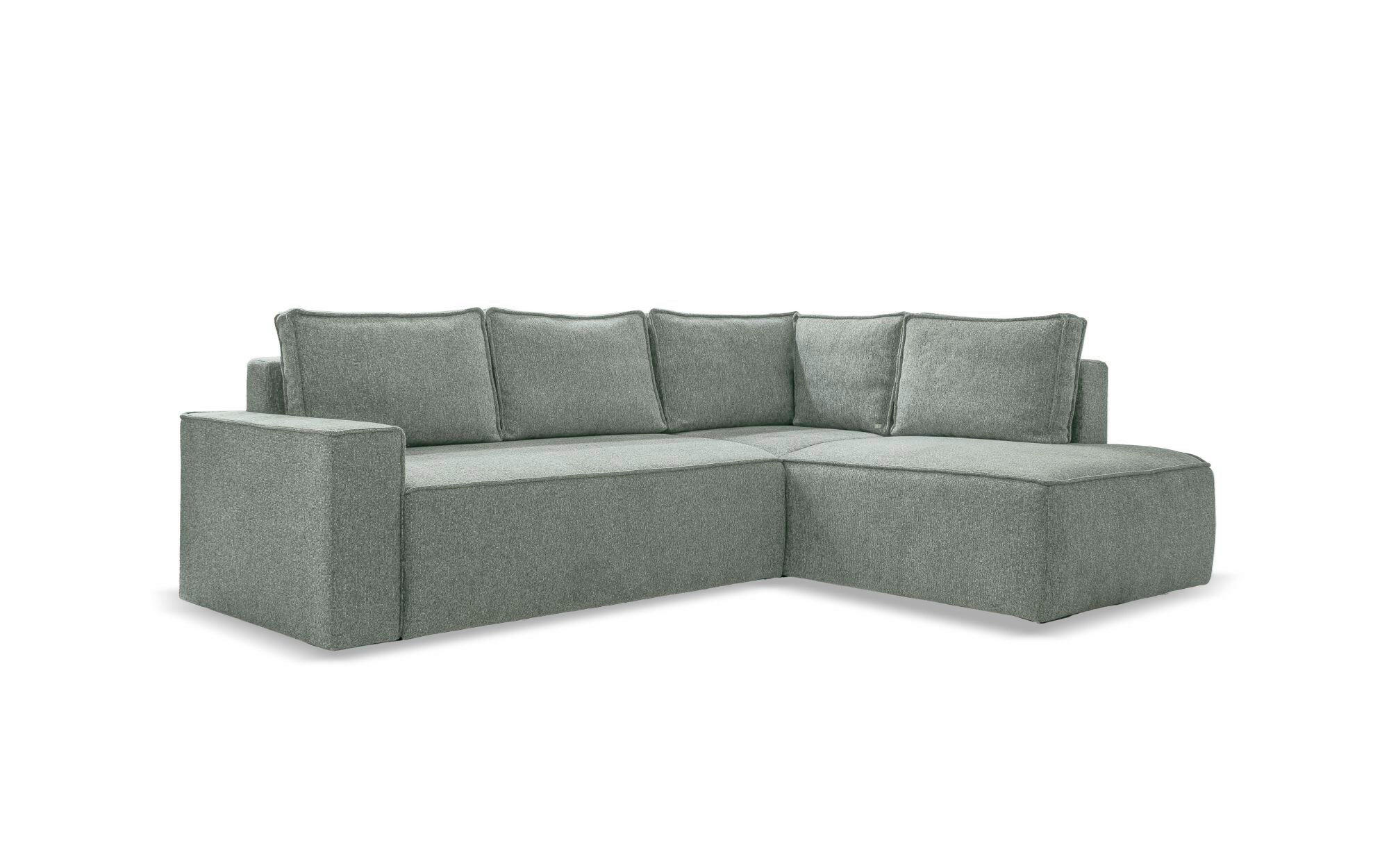 HÖRNSOFFA i  - vit/grå, Design, textil/plast (247/194cm) - MID.YOU