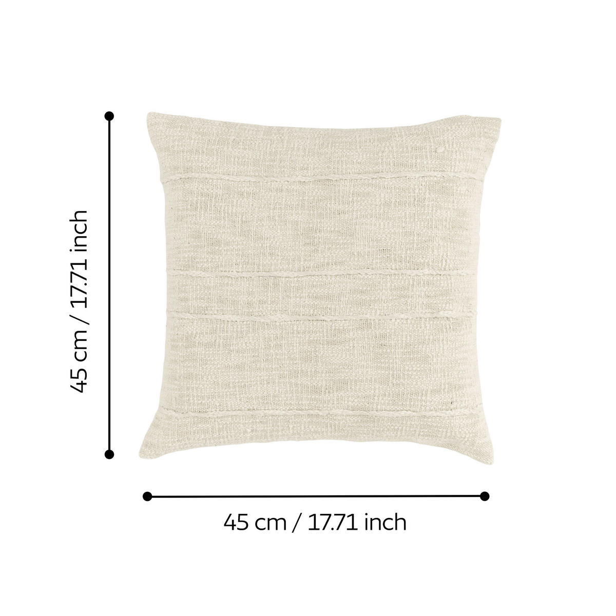 ZIERKISSEN  45/45 cm   - Creme, Design, Textil (45/45cm) - Eglo