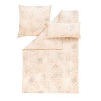 BETTWÄSCHESET Svizzera Satin 200/210 cm  65 cm/100 cm  - Sandfarben, Basics, Textil (200/210cm) - Estella