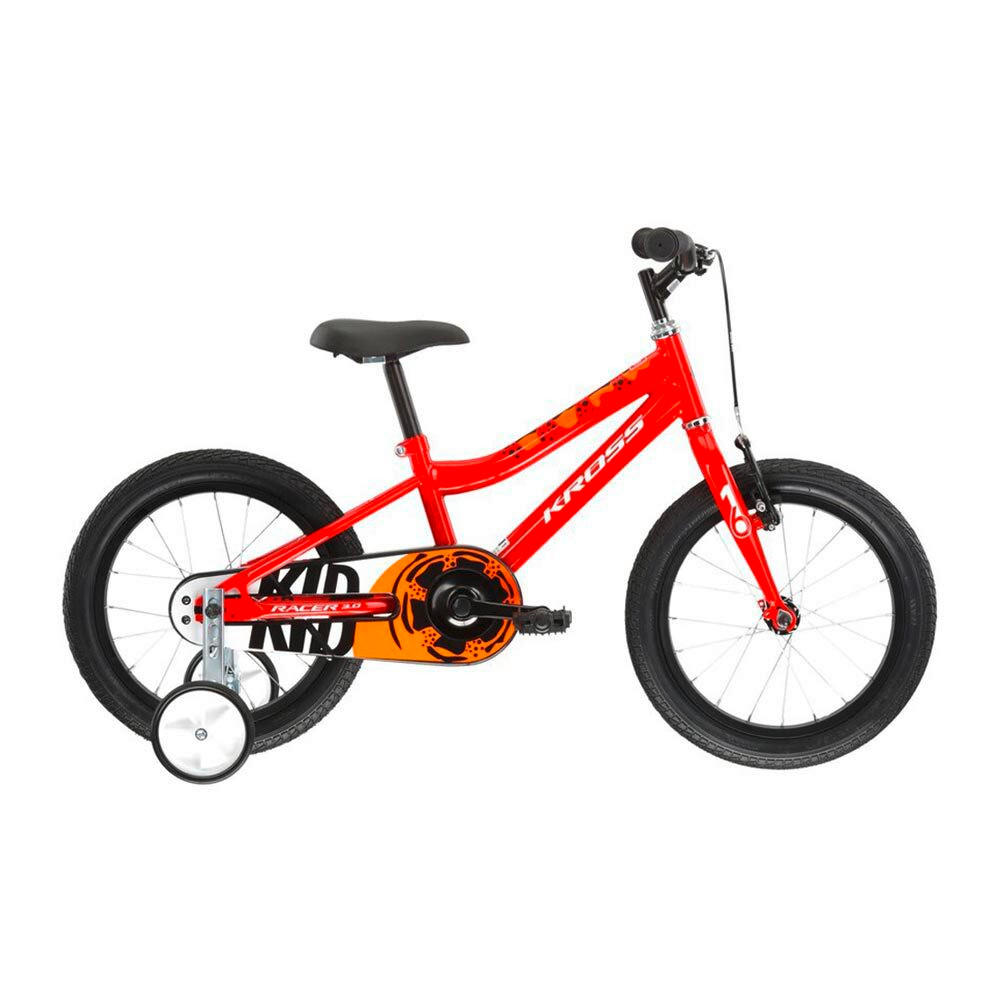 KINDERFAHRRAD 16 Zoll  - Rot/Orange, KONVENTIONELL, Metall (50/25/30cm)