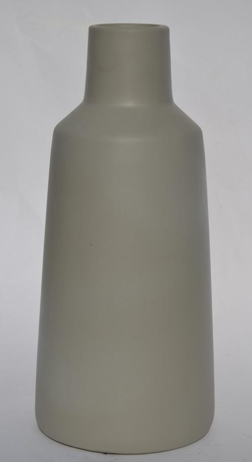 XXXLutz Vase Hellgrau 14x30x14 cm