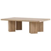 COUCHTISCH Pappel furniert 140/80/40 cm quadratisch Hellbraun  - Hellbraun, Design, Holz (140/80/40cm) - Livetastic