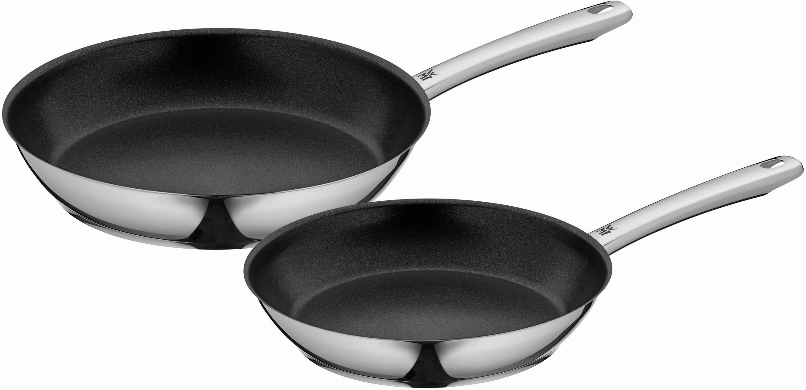 PFANNENSET Nordics Edelstahl 2-teilig  - Edelstahlfarben, Basics, Metall (29,5/10,5/48,4cm) - WMF
