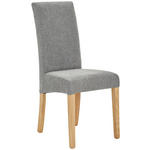 STUHL in Holz, Textil Grau, Eichefarben  - Eichefarben/Grau, LIFESTYLE, Holz/Textil (42/95/57cm) - Carryhome