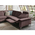 WOHNLANDSCHAFT in Chenille Braun  - Alufarben/Braun, Design, Textil/Metall (170/333/265cm) - Dieter Knoll