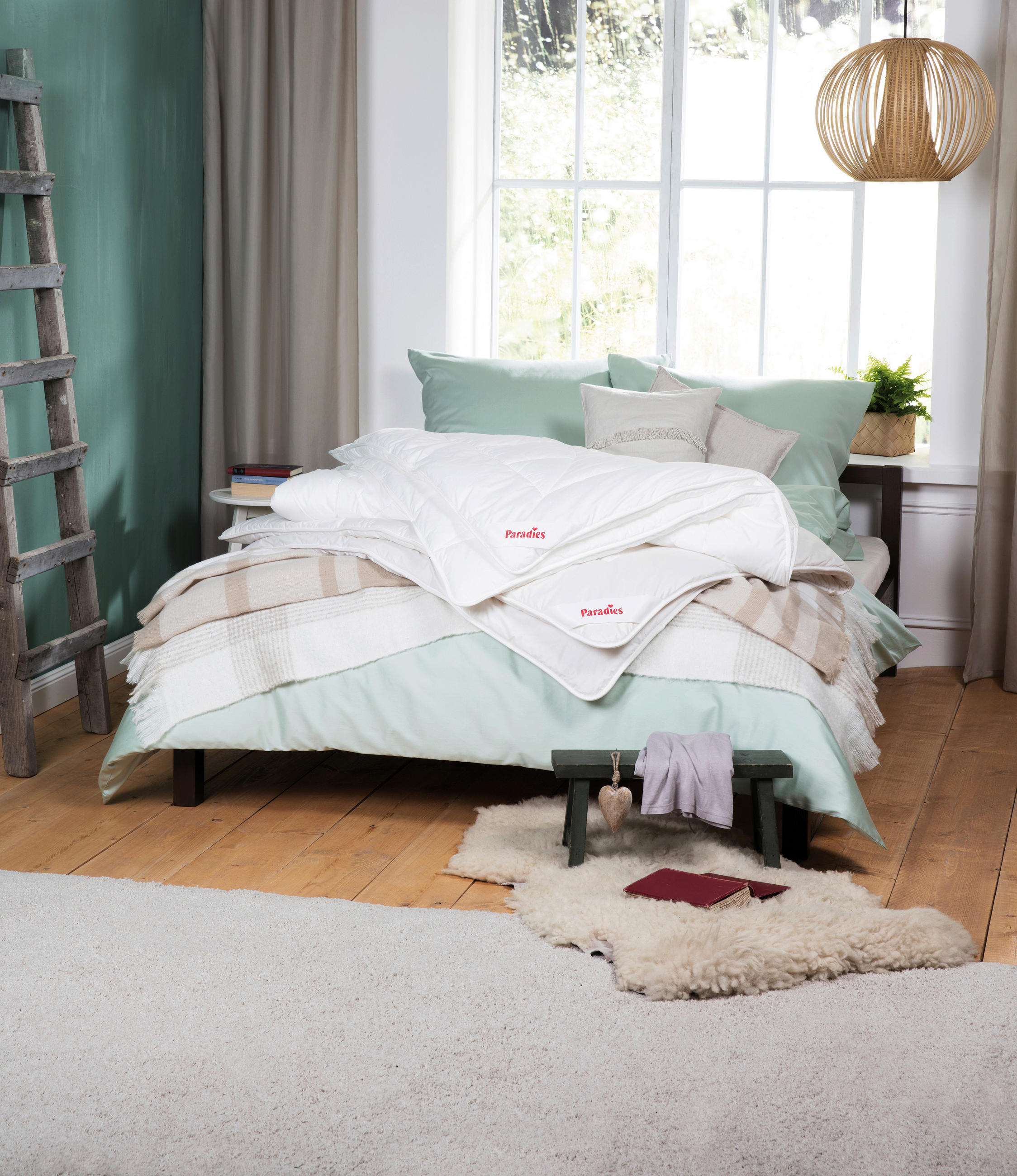 GANZJAHRESDECKE  Columbus  155/220 cm   - Weiß, Basics, Textil (155/220cm) - Paradies