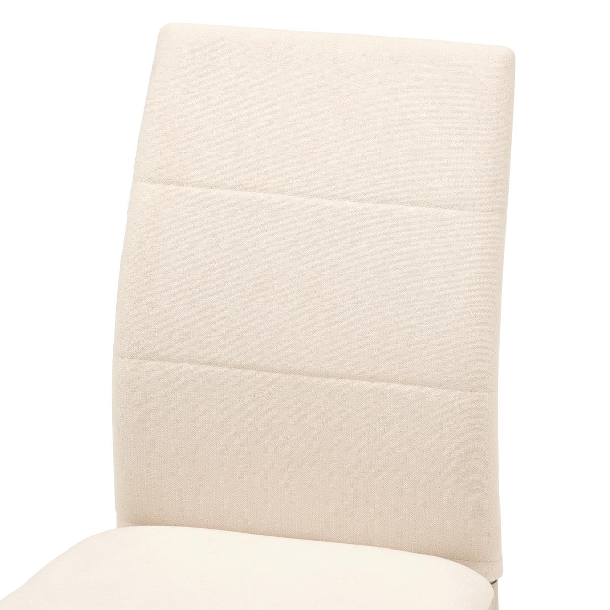 STUHL Mikrofaser Champagner, Beige  - Champagner/Beige, KONVENTIONELL, Textil/Metall (43/93/54cm) - MID.YOU
