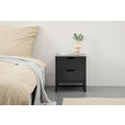 NACHTSCHRANK 47,6/53,1/40 cm  - Anthrazit/Schwarz, Design, Holzwerkstoff/Metall (47,6/53,1/40cm) - Novel