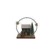 KARÁCSONYI FIGURA - barna/fekete, Lifestyle, műanyag/faalapú anyag (15/13/6cm) - X-Mas