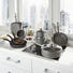 KOCHTOPF Aluminium - Transparent/Graphitfarben, Basics, Glas/Metall (31,7/21,7/15,6cm) - BALLARINI