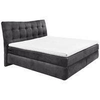BOXSPRINGBETT 180/200 cm  in Grau  - Schwarz/Grau, Basics, Holzwerkstoff/Kunststoff (180/200cm) - Esposa