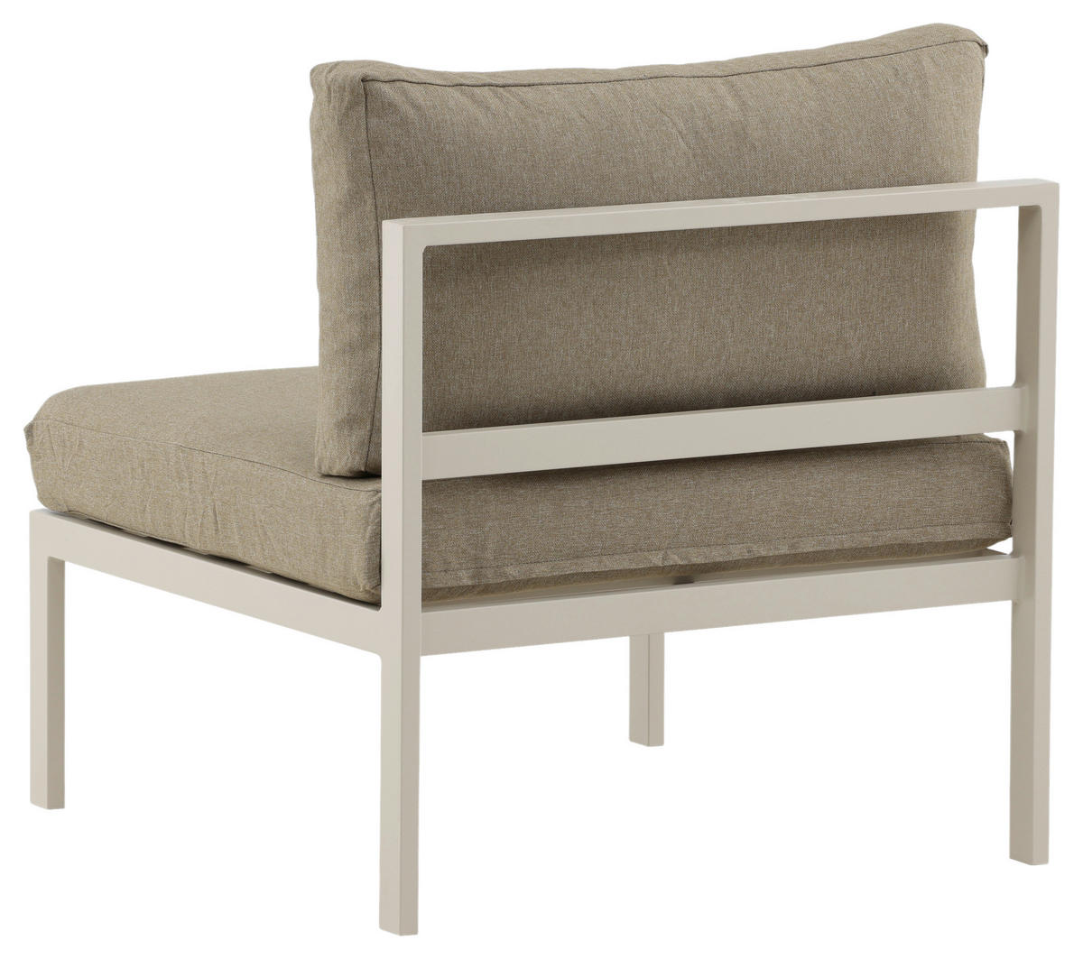 LOUNGESESSEL  - Beige/Grau, KONVENTIONELL, Metall (70/65/74cm) - Gardenson