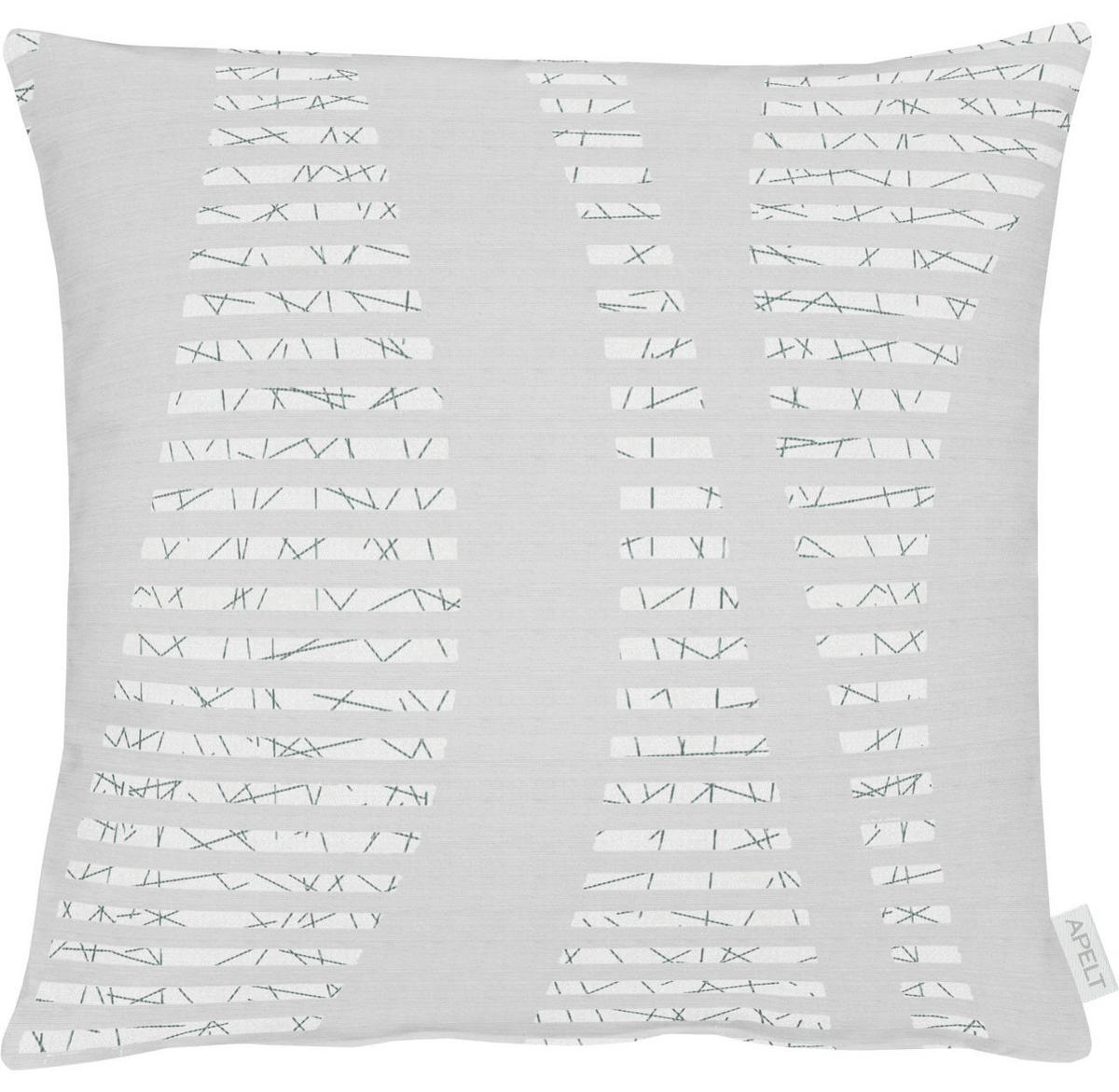 KISSENHÜLLE Vinka 49/49 cm  - Hellgrau/Weiß, Basics, Textil (49/49cm) - Dieter Knoll