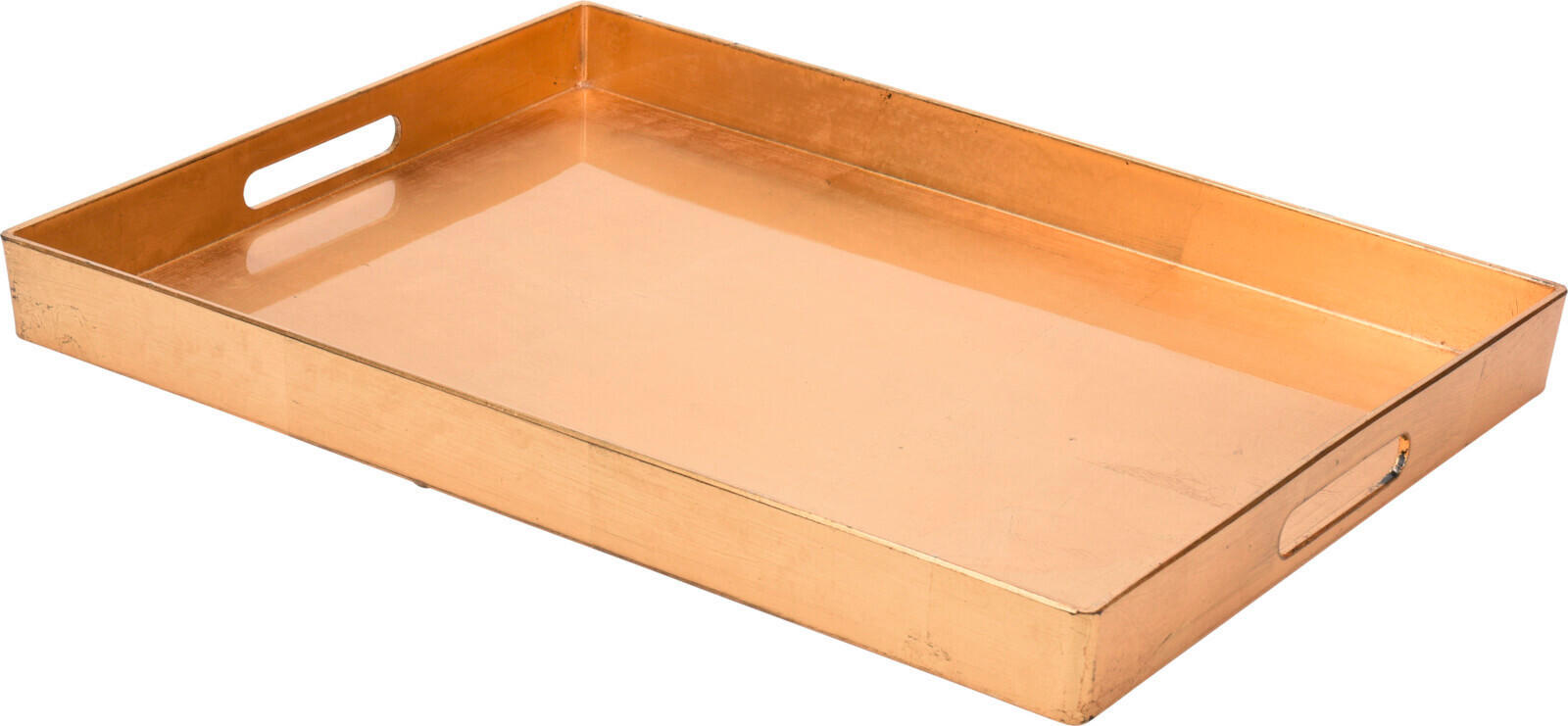 SERVIERTABLETT Kunststoff  - Goldfarben, Basics, Kunststoff (48/35,5/4cm)
