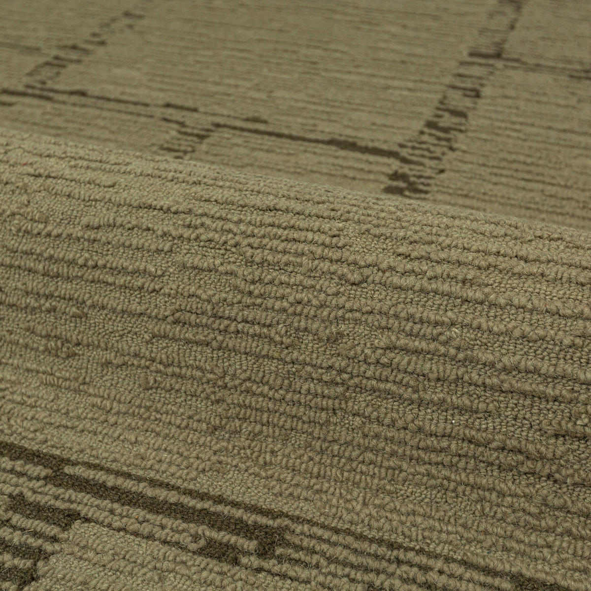 WOLLTEPPICH 140/200 cm Harris Grün rechteckig  - Grün, Basics, Textil (140/200cm) - Flair Rugs
