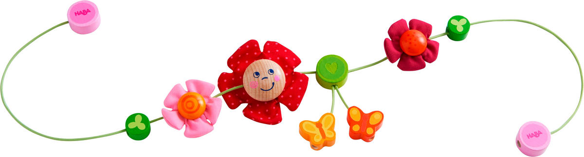KINDERWAGENKETTE Schmetterlingsfreunde  - Multicolor, Basics, Holz/Textil (70cm) - Haba